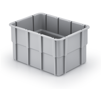 Alutec Einsatz für Kunststoffbehälter grau 18 x 13 x 10 cm