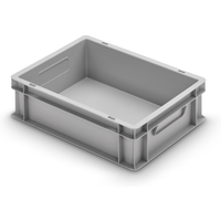 Alutec Kunststoffbehälter geschlossen grau 40 x 30 x 12 cm