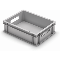Alutec Kunststoffbehälter geschlossen grau 40 x 30 x 12 cm
