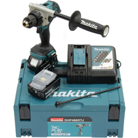 Makita Akku-Schlagbohrschrauber 'DHP486RTJ' 18 V mit 2 Akkus, Ladegerät und Koffer