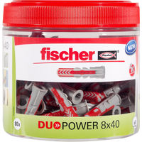 Fischer Runddose mit Dübeln 'Duopower' Ø 8 x 40 mm, 80-teilig