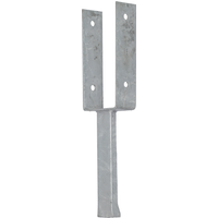 Pfostenträger mit Steindolle 9,1 x 5 x 20 x 4 / 20 x 4 x 0,5 cm