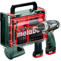 Metabo Akku-Bohrschrauber-Set 'PowerMaxx BS Basic' 12 V mit 2 Akkus und Ladegerät