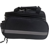 Fahrrad-Gepäckträgertasche 28 x 14 x 16 cm Polyester schwarz