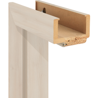 Classen Zarge 'Natura' Akazie hell 198,5 x 86 x 9,5-11,5 cm, Linksanschlag