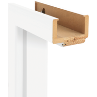Classen Zarge 'Natura' weiß 198,5 x 73,5 x 9,5-11,5 cm, Linksanschlag