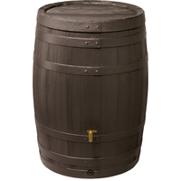 4rain Regentonne 'Vino' dunkelbraun 400 l mit Hahn
