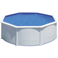GRE Stahlwandpool-Set 'Fidji' Ø 350 x 120 cm mit Sicherheitsleiter und Sandfilteranlage