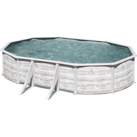 GRE Stahlwandpool-Set 'Nordic' 500 x 300 x 120 cm mit Sicherheitsleiter und Sandfilteranlage