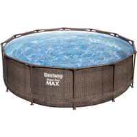 Bestway Aufstellpool 'Steel Pro Max™' braun Ø 366 x 100 cm, Komplett-Set