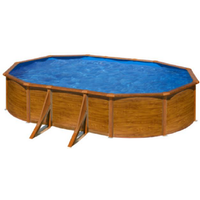GRE Stahlwandpool-Set 'Pacific' 610 x 375 x 120 cm mit Sicherheitsleiter und Sandfilteranlage