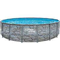 Frame-Pool-Set 'Elite' Ø 549 x 132 cm mit Einstiegsleiter und Filterpumpe