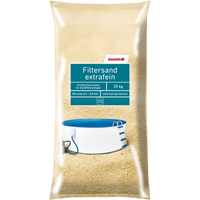 toom Filtersand extrafein für Sandfilteranlagen, Körnung 0,4 - 0,8 mm, 25 kg