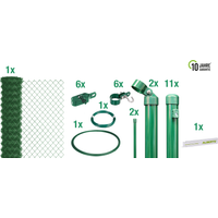 Alberts Maschendrahtgeflecht-Set grün Ø 2,8 mm 150 x 2500 cm