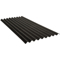 Onduline Dach- und Wandplatte 'Base' schwarz 200 x 85,5 x 0,26 cm