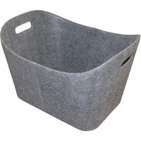 Filzkorb grau 55 x 35 x 40 cm