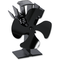 Ofen-Ventilator schwarz 20,5 x 19,3 x 12 cm