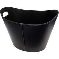 Firefix Kunstlederkorb schwarz 39 x 46 x 31 cm