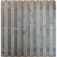 andrewex Sichtschutzzaun 'Bohlenzaun' 180 x 180 cm Kiefer grau