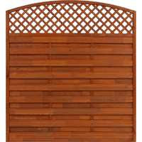 andrewex Sichtschutzzaun 'BK' 180 x 180/195 cm Kiefer teak