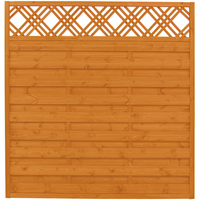 andrewex Sichtschutzzaun 'Licata' Kiefernholz pinienfarben 180 x 180 x 4,2 cm