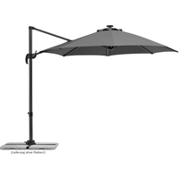 Schneider Ampelschirm 'Rhodos Blacklight' anthrazit Ø 300 cm