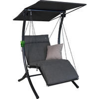 Angerer Freizeitmöbel Hollywoodschaukel 'Swing' 1-Sitzer grau 100 x 160 x 145 cm
