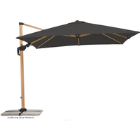 Schneider Ampelschirm 'Rhodos Twist Woody' anthrazit 300 x 300 x 264 cm