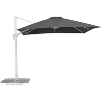 Schneider Ampelschirm 'Rhodos Twist Bianco' anthrazit 300 x 300 x 264 cm