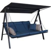 Angerer Freizeitmöbel Hollywoodschaukel 'Lounge Smart' 3-Sitzer denim