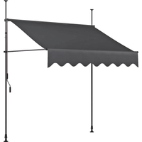 Klemmmarkise anthrazit 200 cm