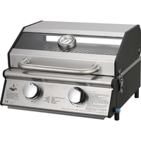 EL FUEGO El Fuego Gasgrill 'Jesolo' silbern 47,5 x 31,3 x 43,2 cm
