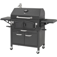 El Fuego Holzkohlegrill 'Grand Ontario' schwarz 154 x 131 x 68,5 cm
