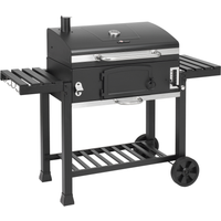 El Fuego Holzkohlegrill 'Ontario XXL' schwarz 141,5 x 114 x 61,3 cm