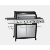 EL FUEGO El Fuego Gasgrill 'Long Beach' silbern 121 x 161 x 59,5 cm