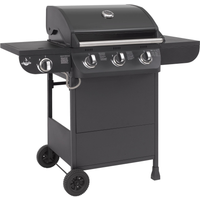 EL FUEGO El Fuego Gasgrill 'Columbus' schwarz 107,5 x 117,5 x 58,5 cm
