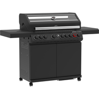 Rösle Gasgrill 'Artiso G6-SB Nero' schwarz 158 x 114,5 x 53 cm