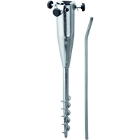 Schneider Bodendübel für Stöcke silbern Ø 38 - 58 mm