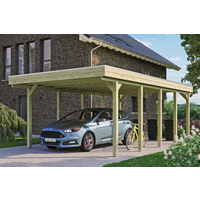 SKAN HOLZ Einzelcarport 'Friesland' 397 x 708 cm KDI imprägniert