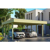 SKAN HOLZ Doppelcarport 'Friesland' 557 x 555 cm KDI imprägniert