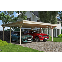 SKAN HOLZ Doppelcarport 'Emsland' 613 x 604 cm unbehandelt