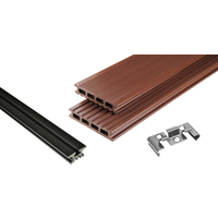 Kosche Terrassendielenpaket 'Kovalex' WPC braun 5000 x 4950 x 26 mm