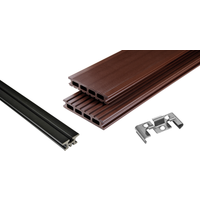 kosche-terrassendielenpaket-kovalex-wpc-schokobraun-4000-x-4950-x-26-mm