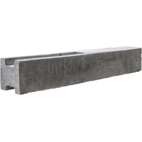 Beckers Betonzaun Zwischenpfosten 'Standard' doppelseitig 13 x 13 x 248 cm grau