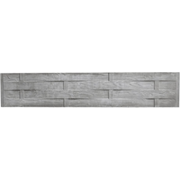 Beckers Betonzaun Betonzaunplatte 'Standard Flecht' 200 x 38,5 x 3,5 cm grau