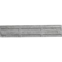 Beckers Betonzaun Betonzaunplatte 'Standard Elegant' 200 x 38,5 x 3,5 cm grau