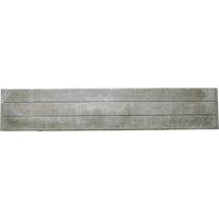 Beckers Betonzaun Betonzaunplatte 'Standard Prestige' glatt 200 x 38,5 x 3,5 cm grau