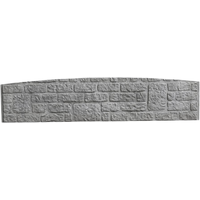 Beckers Betonzaun Betonzaunbogenplatte 'Standard Romania' 200 x 45 x 3,5 cm grau