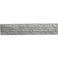 Beckers Betonzaun Betonzaunplatte 'Standard Fels' 200 x 38,5 x 3,5 cm grau