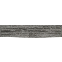 Beckers Betonzaun Betonzaunplatte 'Standard Montana' Beton/Stahl grau 200 x 38,5 x 3,5 cm